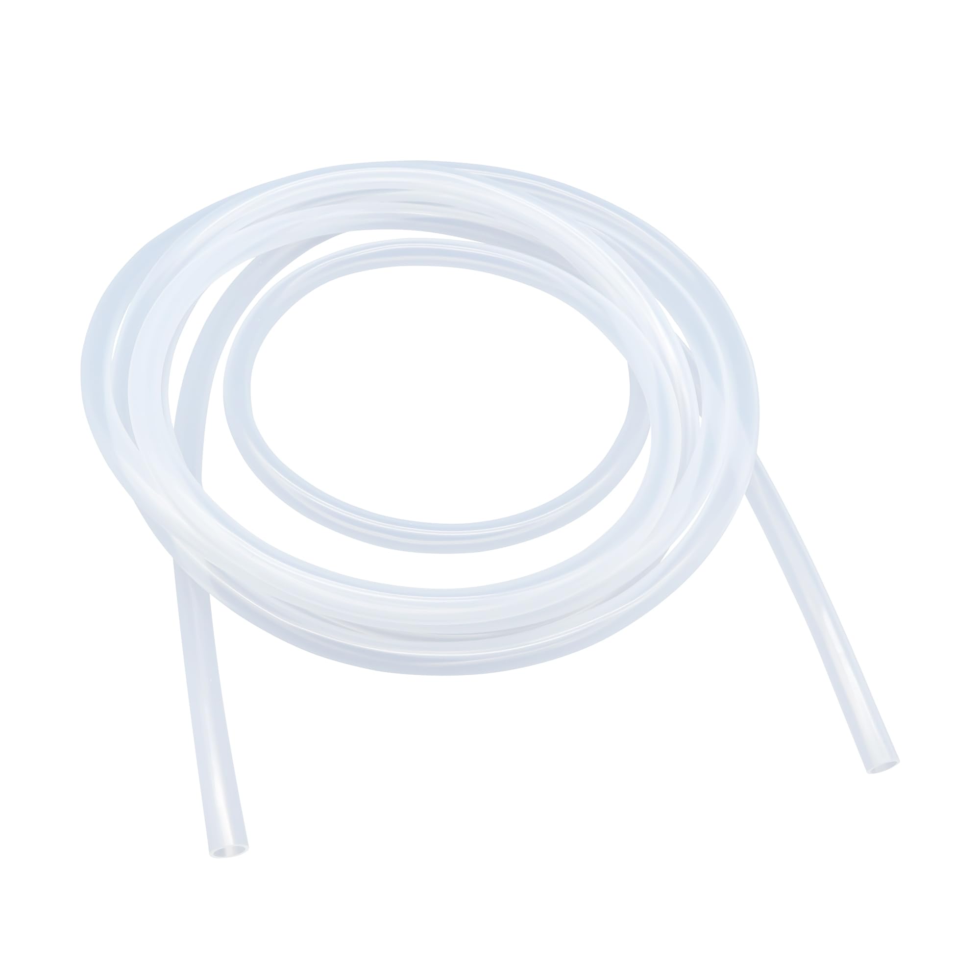 LAVMHAB Silicone Tubing Food Grade Hoses 4mm ID x 8mm OD 5m (16.4ft), Flexible Silicone Rubber Tubes Water Air Pipes