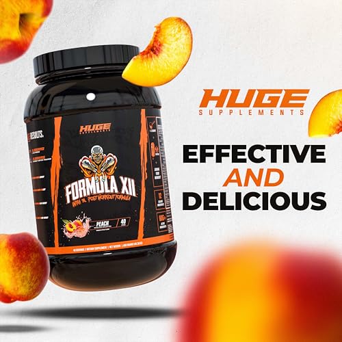 Formula XII Intra Workout Carbs & Post Workout Recovery Powder, Rapidly Absorbed Instant Energy, Boost Exercise Performance, Strength, Endurance & Hydration, 12 Science-Backed Ingredients (Peach) - Image 5