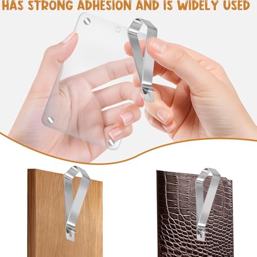 Image of HINGTAI 6Pcs Car Sun Visor Photo Frames, Visor Clips for Cars DIY Sunshade Photo Frame Clip Stainless Steel Material, Not Easy to Damage Strong Hold Accessory for Car, Home & Office