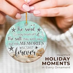 Beach Themed Gift - Beach Gifts for Women - Beachy Ornaments - Decoration Gifts for Women, Men, Family, Friends - Beachy Christmas Party Decorations - Ceramic Christmas Ornament 2025 Beach Themed Gift Beach Gifts for Women Beachy Ornaments Decoration Gifts for Women Men Family Friends Beachy Christmas Party Decorations Ceramic Christmas Ornament 2025