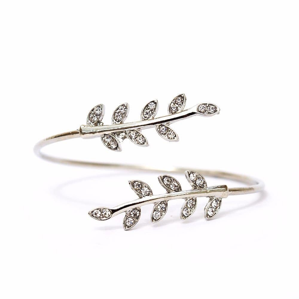 Joker & Witch Grecian leaves Silver Bracelet for women (B07PBWTZTR) Amazon Price History, Amazon Price Tracker