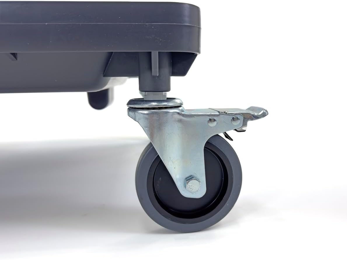 Dolly for Dish Rack and Glass Rack | 2 Wheel Lock 4" | 250 lbs. max Capacity | Gray