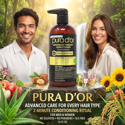 PURA D'OR Advanced Therapy Biotin Conditioner for Thinning Hair, 16oz - image 7