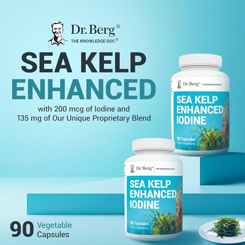 image for Dr. Berg Nutritionals Dr. Berg Sea Kelp Enhanced Iodine - 200 mcg of P
