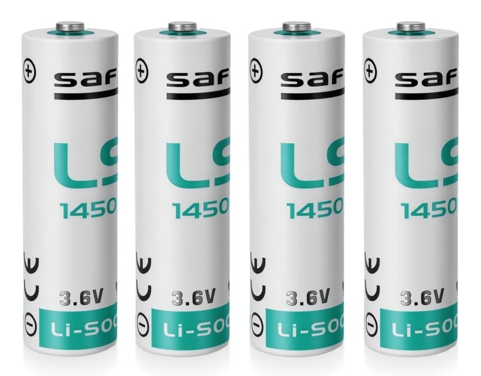 JOZELNK 4 Pack LS14500 AA 3.6V 2600mAH Batteries for Smart Oil Fuel Fauge Device