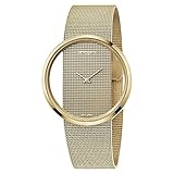 Material: Edelstahl Calvin Klein Damen-Uhren Analog Quarz One Size Gold 32012762
