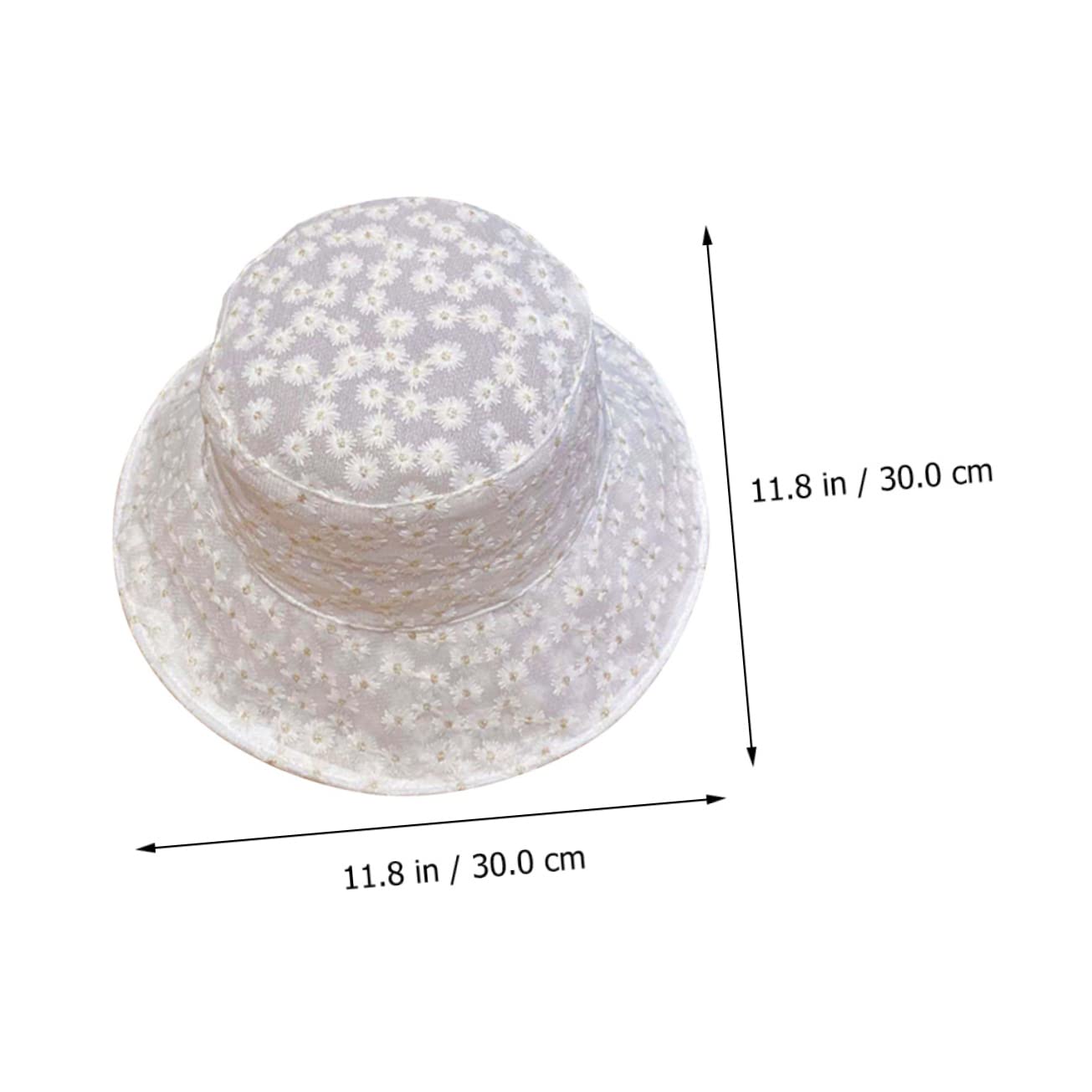 FOMIYES Cappello da Pescatore in Pizzo Ricamato Cappello in Pizzo Cappello da Pescatore per Donna Cappelli da Esterno Protezione UV Cappello da Sole Cappelli da Sole per Donna