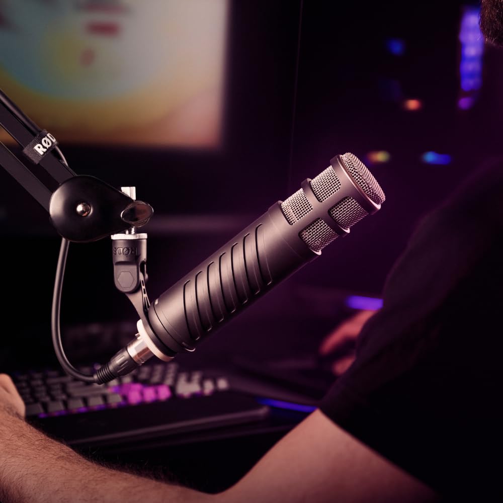 RØDE Procaster Micrófono Dinámico de Broadcast, Para Podcasting, Streaming y Radio, Filtro Antipop Interno, Construcción Metálica