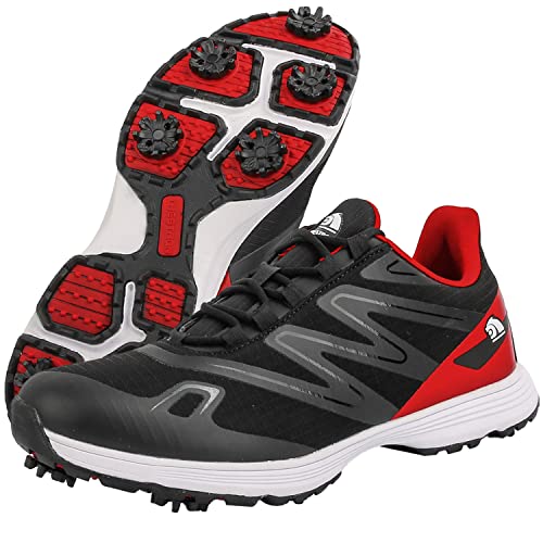 Image of Waterproof Professional Golf Shoes Men Spikes Golf Sneakers Male Outdoor Anti Slip Walking Footwears