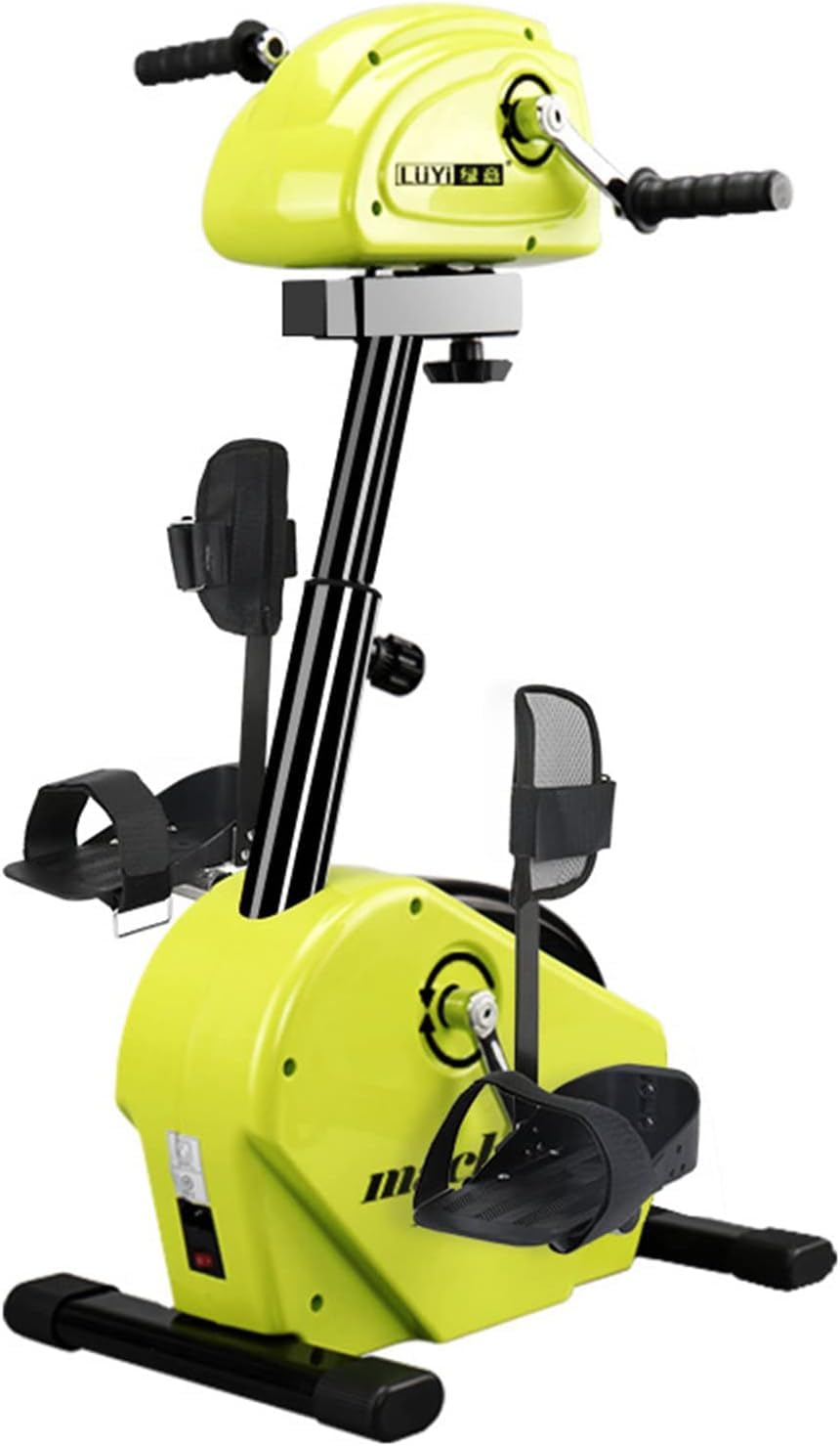 Elektryczny trenażer pedałów dla seniorów - mini sprzęt rehabilitacyjny rowerowy dla osób starszych - rower treningowy kończyn górnych i dolnych - rower rehabilitacyjny dla osób niepełnosprawnych