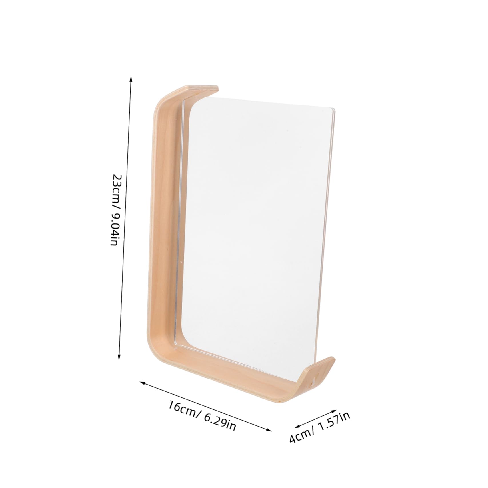 Sosoport Floating Acrylic Photo Frames: Double Sided L-shaped Picture Tabletop Stand Horizontal Vertical Display Frame for Home Offices Decoration