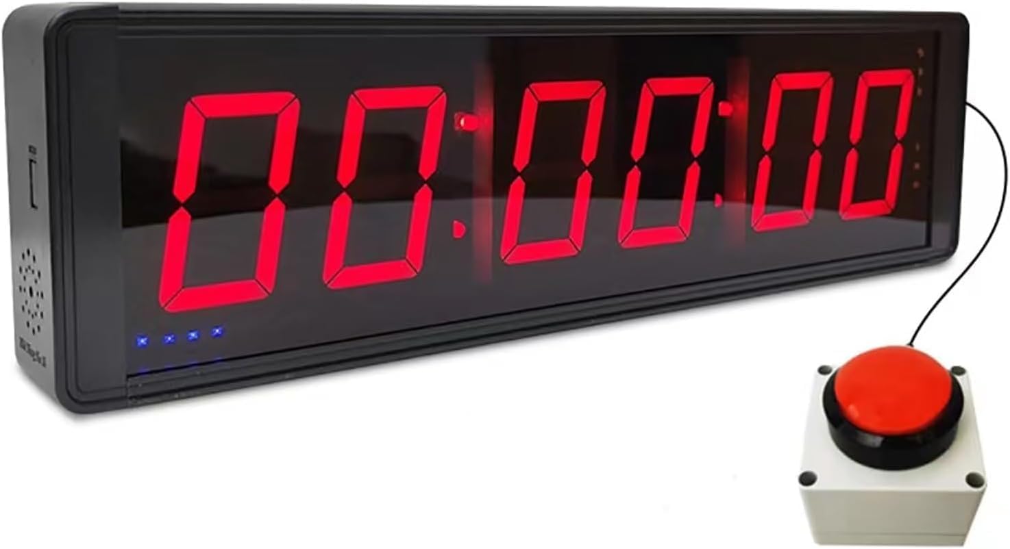 Minuteur numérique de compétition avec chronomètre et affichage LED pour entraînement de fitness, gym, course de vitesse