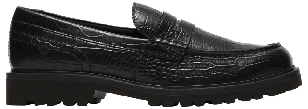 Clarks Berwick Lo Mens Black Croc, 10