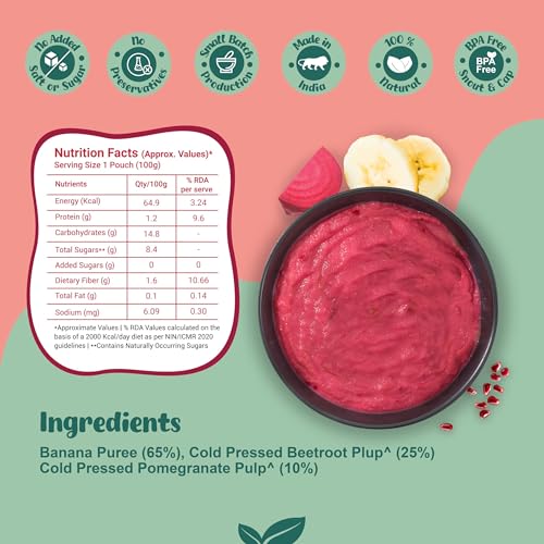 Image of Li'l Sprouts FruGies Veggie Lover Combo | Baby Food Puree | 4 Flavours | 6 Months+| Ready-to-Eat |Travel Food | Pack of 16, 100g each | No Salt, No Sugar and No Preservatives | Packed with Nutrients