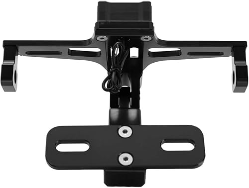 Miniatura 4 de Soporte universal para placa trasera de motocicleta con luz LED, soporte eliminador de guardabarros ajustable para Yamaha para Kawasaki para Ducati