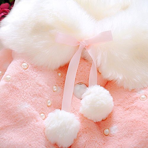 Baby Girl Winter Warm Cape Toddler Coat Cloak Jacket Fur Outerwear Clothes 0-3Y2