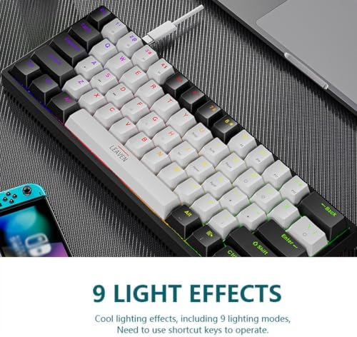 Wired Gaming Keyboard with RGB Backlit, 61 Keys Compact Mechanical Keyboard — view 6