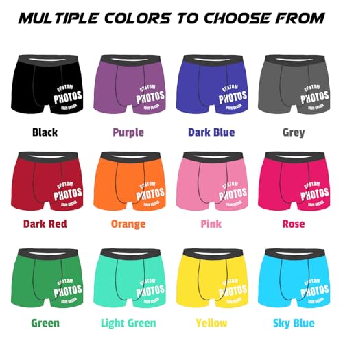 Custom Underwear Boxers for Men with Photo Personalized Boxers with Face on Them Customized Gift for Boyfriend Husband2