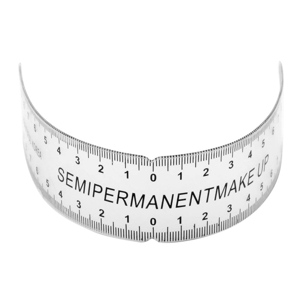 MYADDICTION 2pcs Plastic Tattoo Eyebrow Measuring Ruler Permanent Eye Brow Makeup Shaping Tools Reusable-image-16