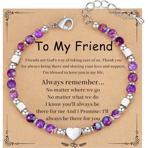 Image of Best Friend Bracelet Gifts for Women Sister Bestie, Christmas Gift for Teens Mom Daughter Granddaughter Birthday Gift for Her Stocking Stuffers