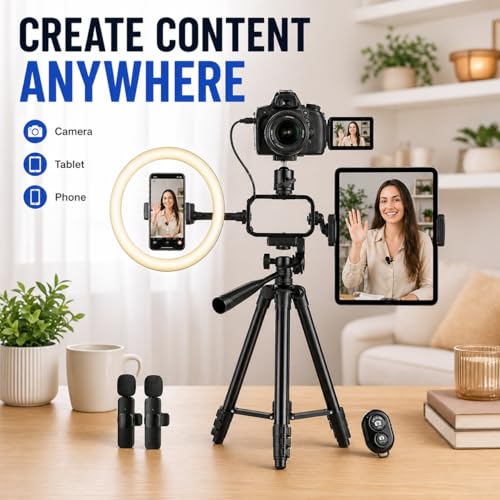 Kit de vlogging para iPhone y Android que mejora audio y luz 5
