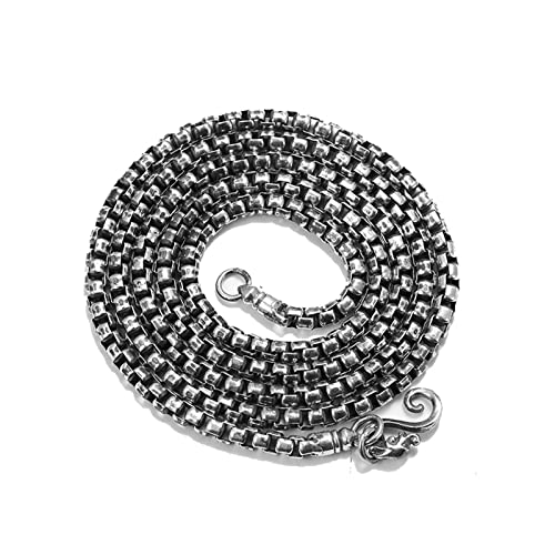 Collier hip-hop homme KnSam en chaîne jaseron 3mm pour affirmer son look