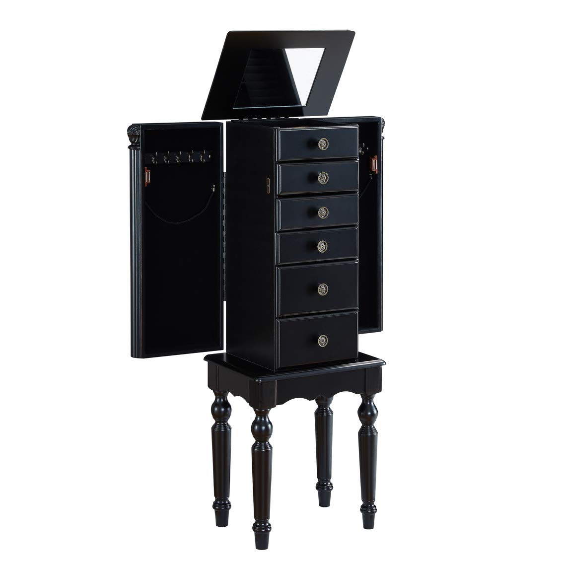 Photo 1 of ***MISSING HARDWARE****  Powell Ebony Jewelry Armoire