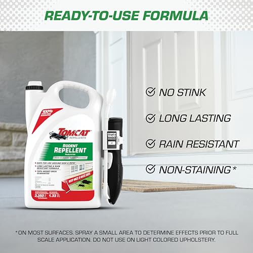 Image of Tomcat Repellents Rodent Repellent Ready-to-Use with Comfort Wand, 1.33 Gal