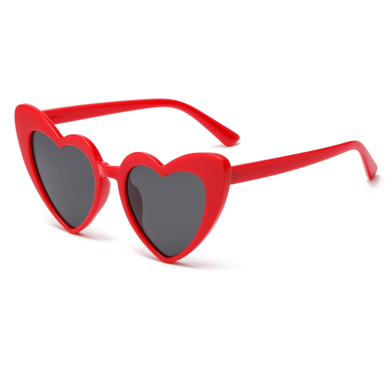 Women's Heart Sunglasses - Vintage Heart Shape Sunglasses Polarised Heart Glasses Wedding Party Glasses Heart Shape Festival Glasses with UV400 Protection