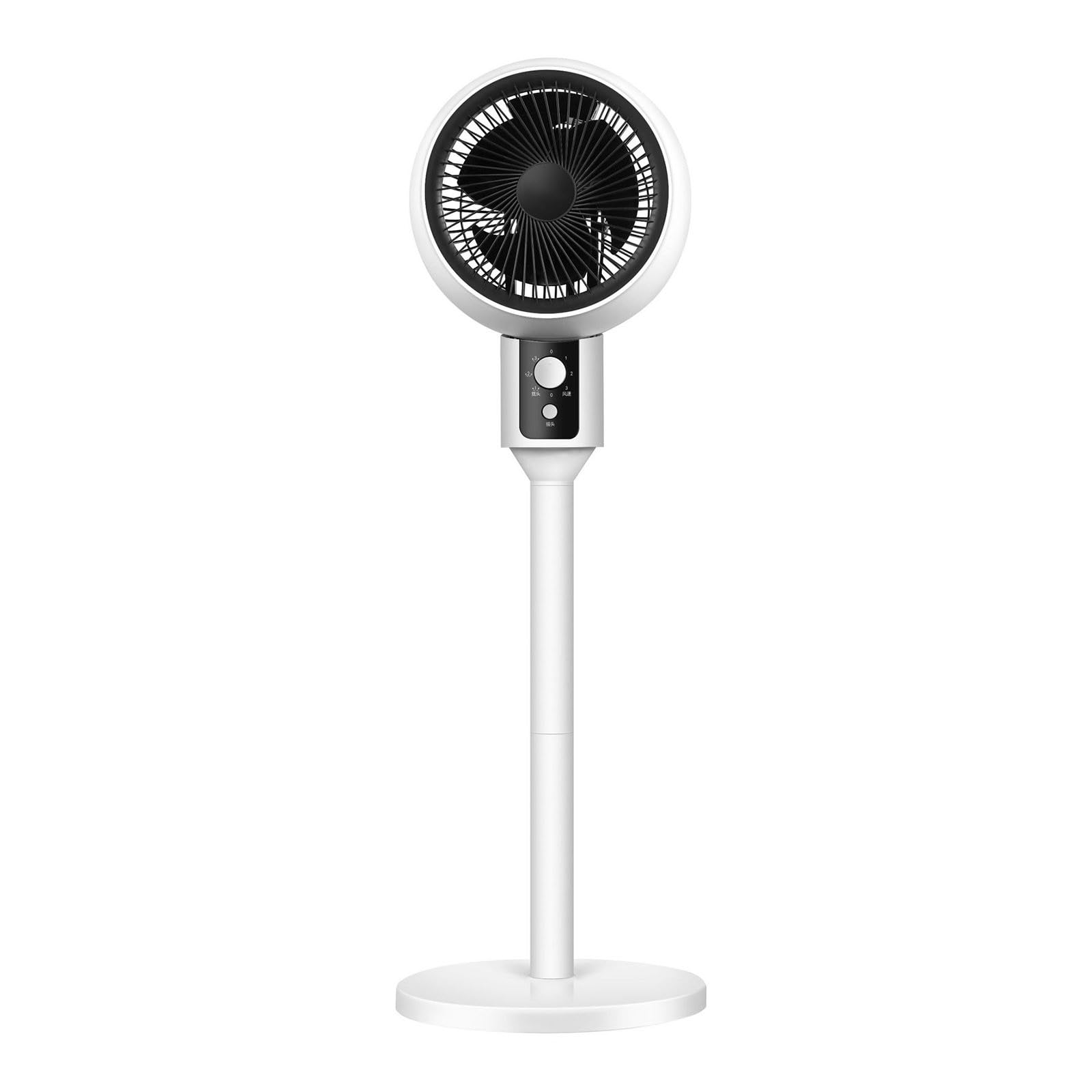 Tragbarer Stand-USB-Ventilator, höhenverstellbar, leise Luftzirkulation, für Zuhause, Schlafzimmer, Schreibtisch, Arbeitsplatz, mit oszillierendem Kopf, mehrere Geschwindigkeitsstufen