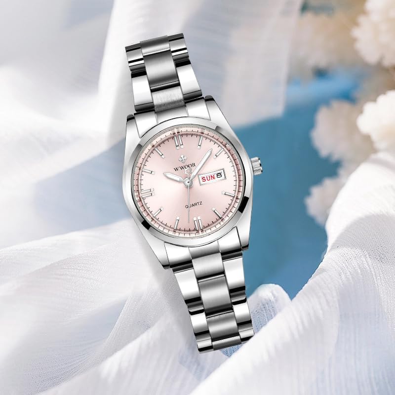 Gosasa Luxury Women's Watches Luminous Waterproof Calendar Ladies Stainless Steel Dress Quartz Wrist Watch Tool Included ﻿ - Image 3