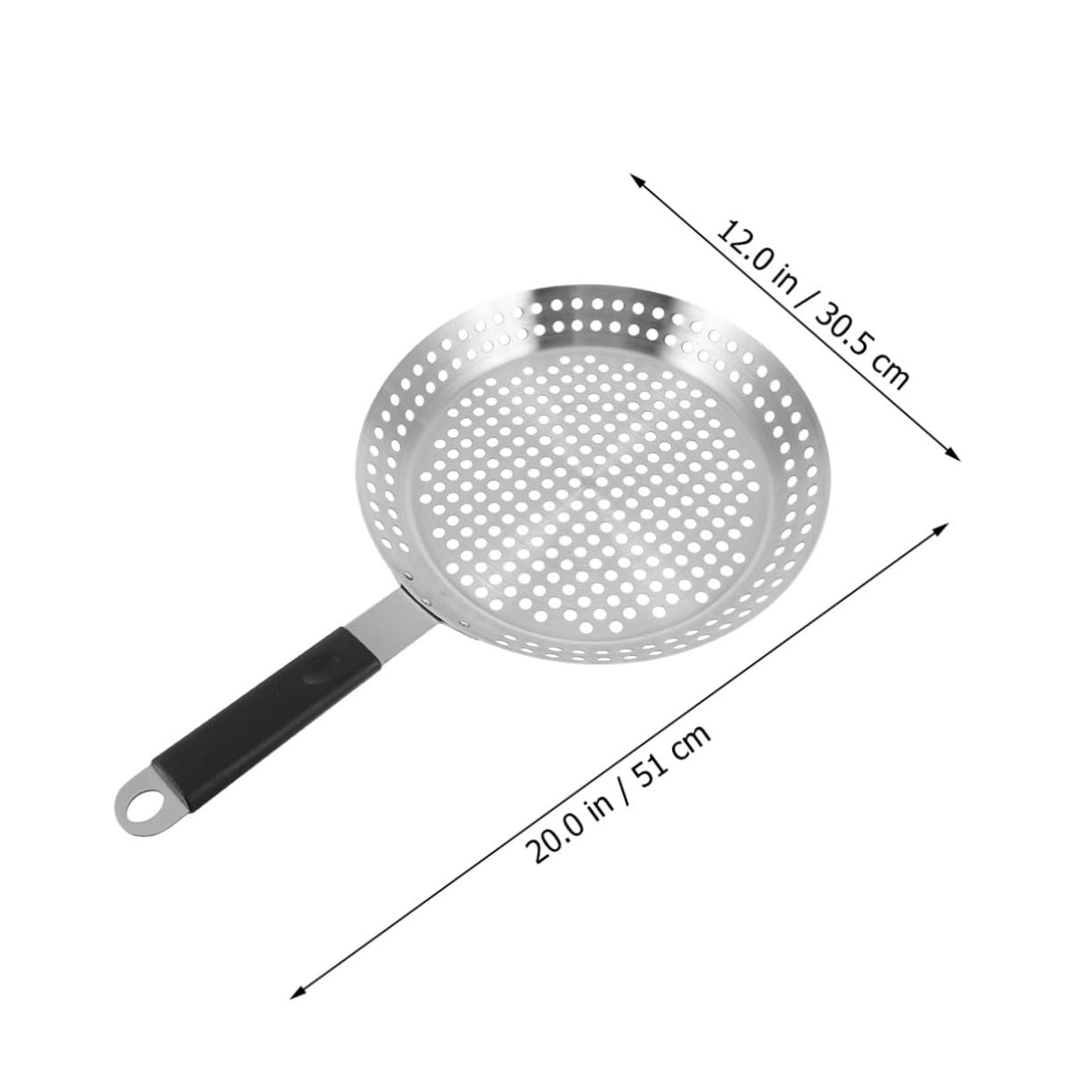 LIOOBO Grill Topper Bbq Stainless Steel Grilling Pan Even Heating Non-stick for Outdoor Cooking