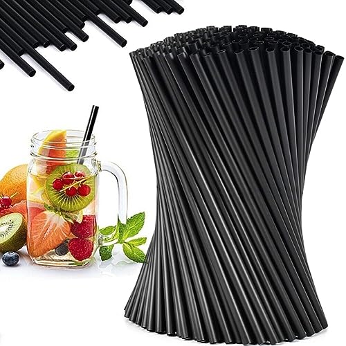 SONGNASS [1000 Count] 5 Inch Black Disposable Plastic Coffee Stirrers,Cocktail Swizzle Sticks, Sip Stir Stick Beverage Stirrers For Hot
