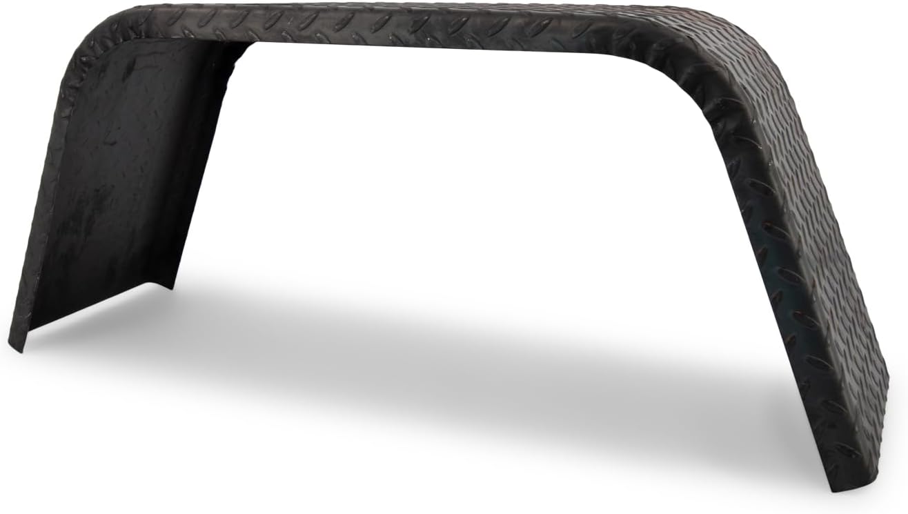 Steel Diamond Plate Utility Trailer Fender Single Axle 10 x 32 x 13in