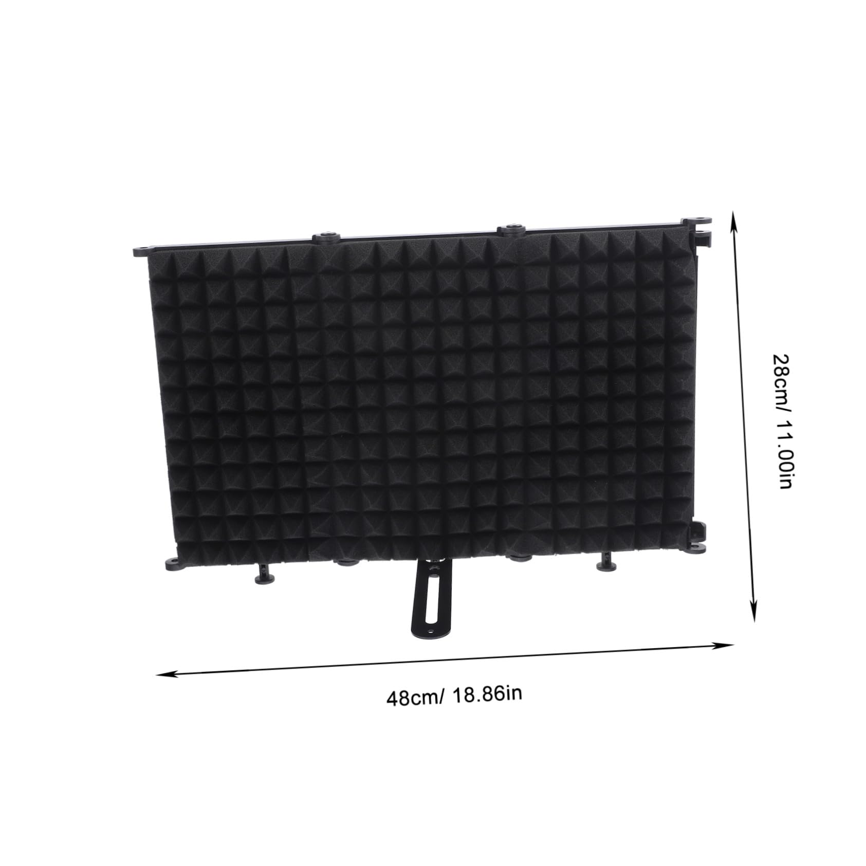 Filtre Anti-pop Écran D'isolation Pliable pour Microphone Système Multi-couches D'absorption Sonore en Fer et Mousse Eva pour Enregistrement en Studio