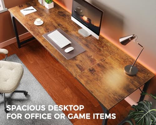 Image of Huuger Computer Desk, 86.6 Inch Home Office Desk