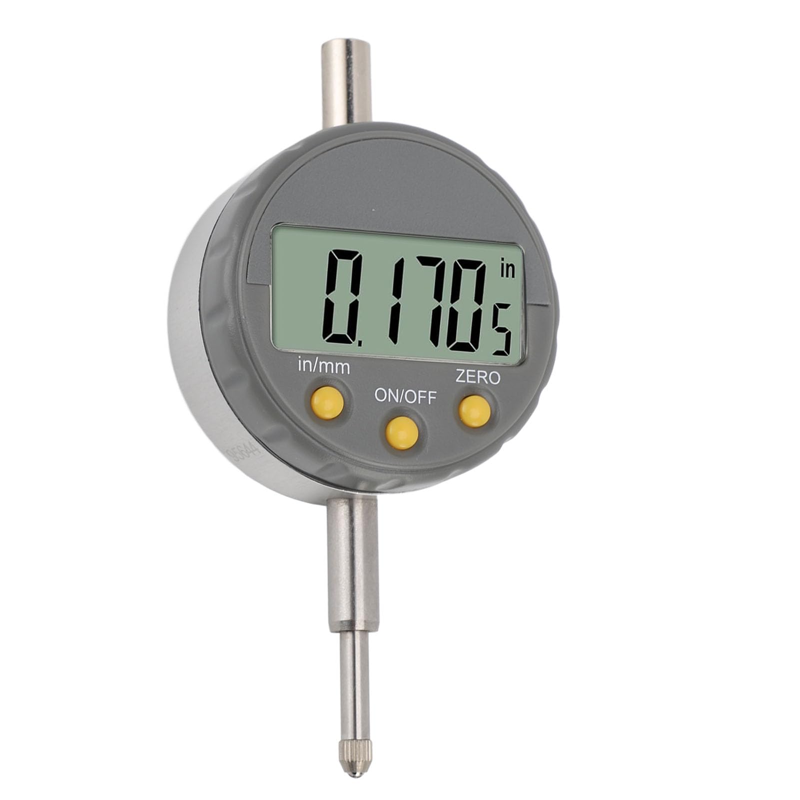 Indicador de Dial Digital 0-12,5 Mm 0,001 Mm Indicador de Dial Electrónico de Precisión con Base Reemplazable, Herramienta de Medición de Precisión Industrial, Pantalla LCD, Salida de Datos