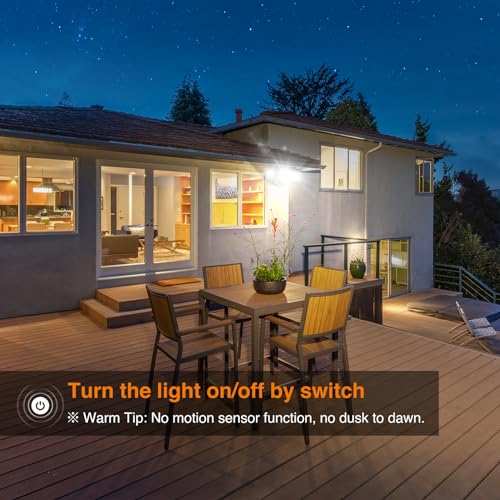 lepower 3000lm flood light outdoor switch controlled led security light 28w exterior lights with 2 adjustable heads ip65 waterproof 5500k wall mount exterior led flood light for garage yard white
