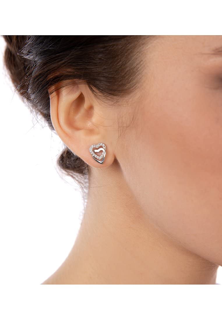 JETTE JETTE Damen-Ohrstecker 925er Silber 30 Zirkonia
