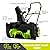 SnapFresh Electric Snow Blower Cordless - 2 x 20V 20 Inch Brushless Snow Blower with 5.0Ah Battery x 2 and Fast Charger, Built-in Dual LED Headlights