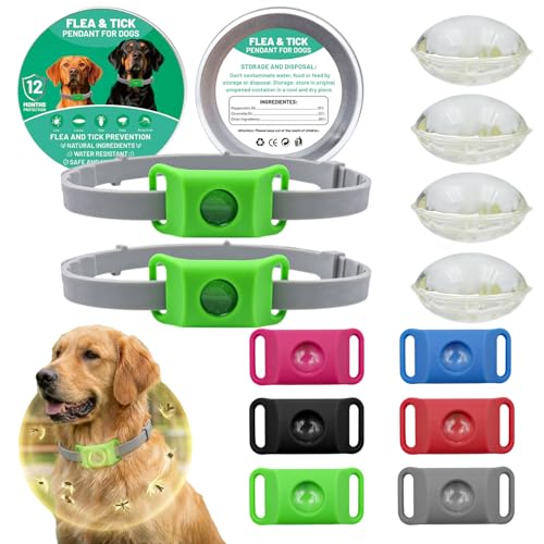 Qilova Collier Anti Parasitaire Chien - Pendentif...