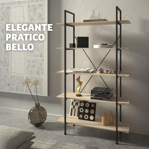 TecTake 800900 Scaffale Glasgow industrial, Cinque...