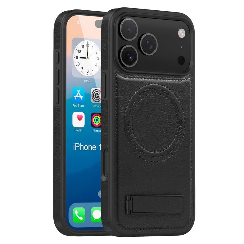 Étui iPhone 17 cuir magnétique noir : ne faites plus tomber votre téléphone