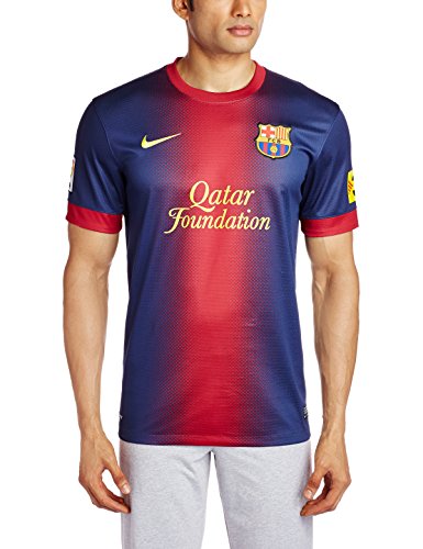 Nike Barcelona F.C. - Camiseta de fútbol para hombre, 2012-13, talla S, color azul / rojo