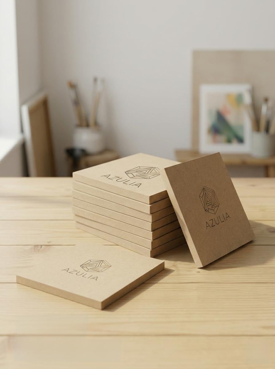 Premium 3.5mm MDF Board Wood Sheets (6x6 INCH - 6 PCS) | DIY MDF Cutouts for Painting, Decorative Projects, & Creative Crafts | Ideal for Mandala Art, Lippan Art, Resin Art & Craft-image-14