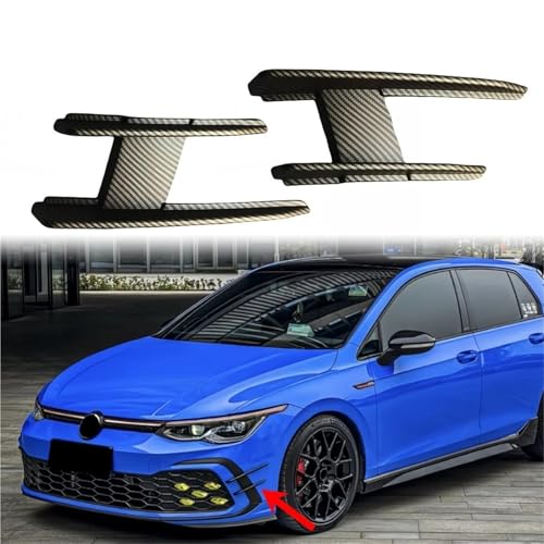 Spoiler avant Golf MK8 avec diffuseur aérodynamique et finition look carbone - 5