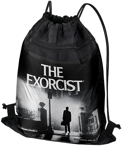 LOGOVISION The Exorcist Logo And Silhouette Drawstring Backpack Sports Bag Sackpack 17