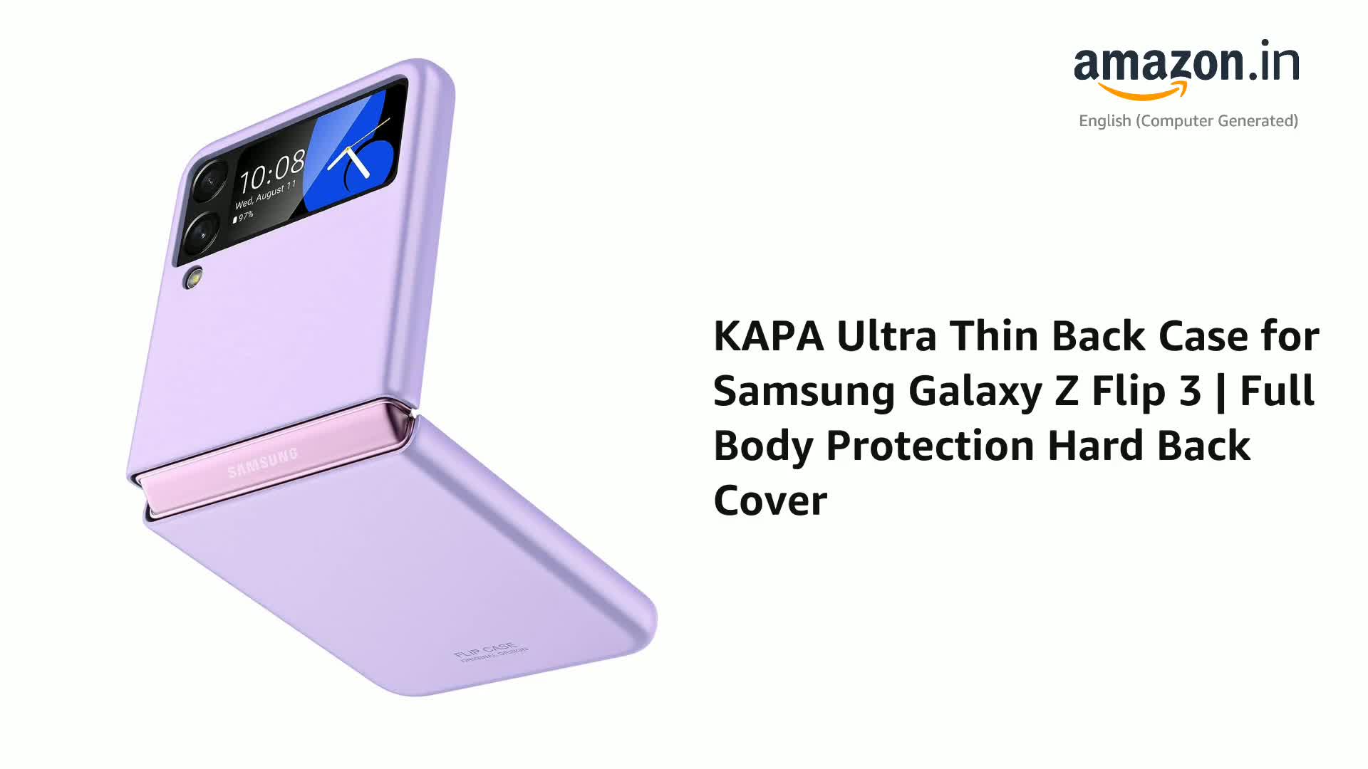 KAPA Ultra Thin Back Case for Samsung Galaxy Z Flip 3 | Full Body