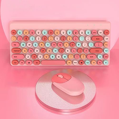 Combo de teclado y ratón inalámbrico sin enredos con ergonomía de 86 teclas 3