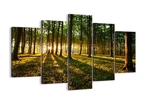 Cuadro sobre Lienzo - 5 Piezas - Impresión en Lienzo - Ancho: 150cm, Altura: 100cm - Foto número 2510 - Listo para Colgar - en un Marco - EA150x100-2510